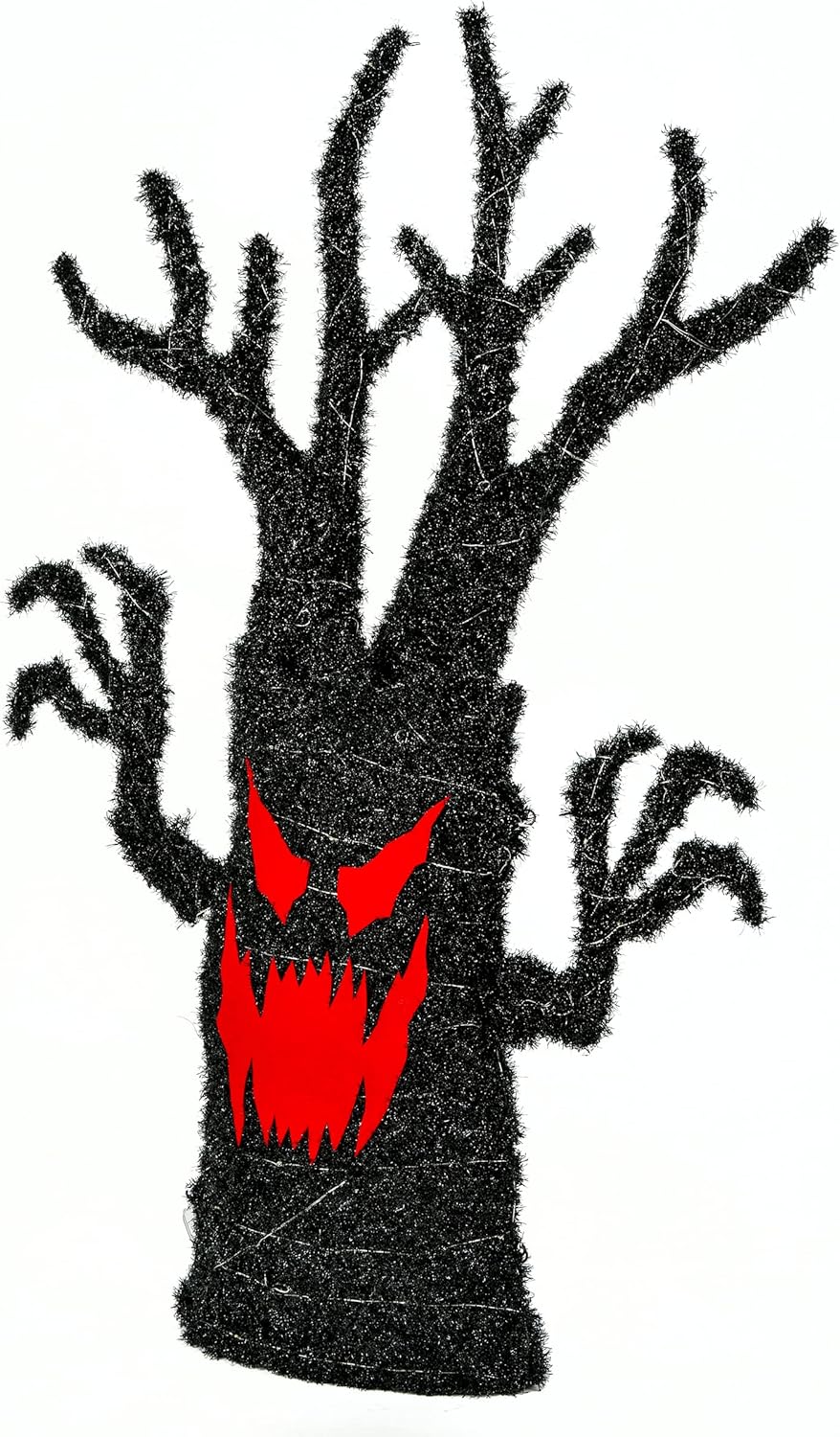 Pre-lit artificial tree decoration, black