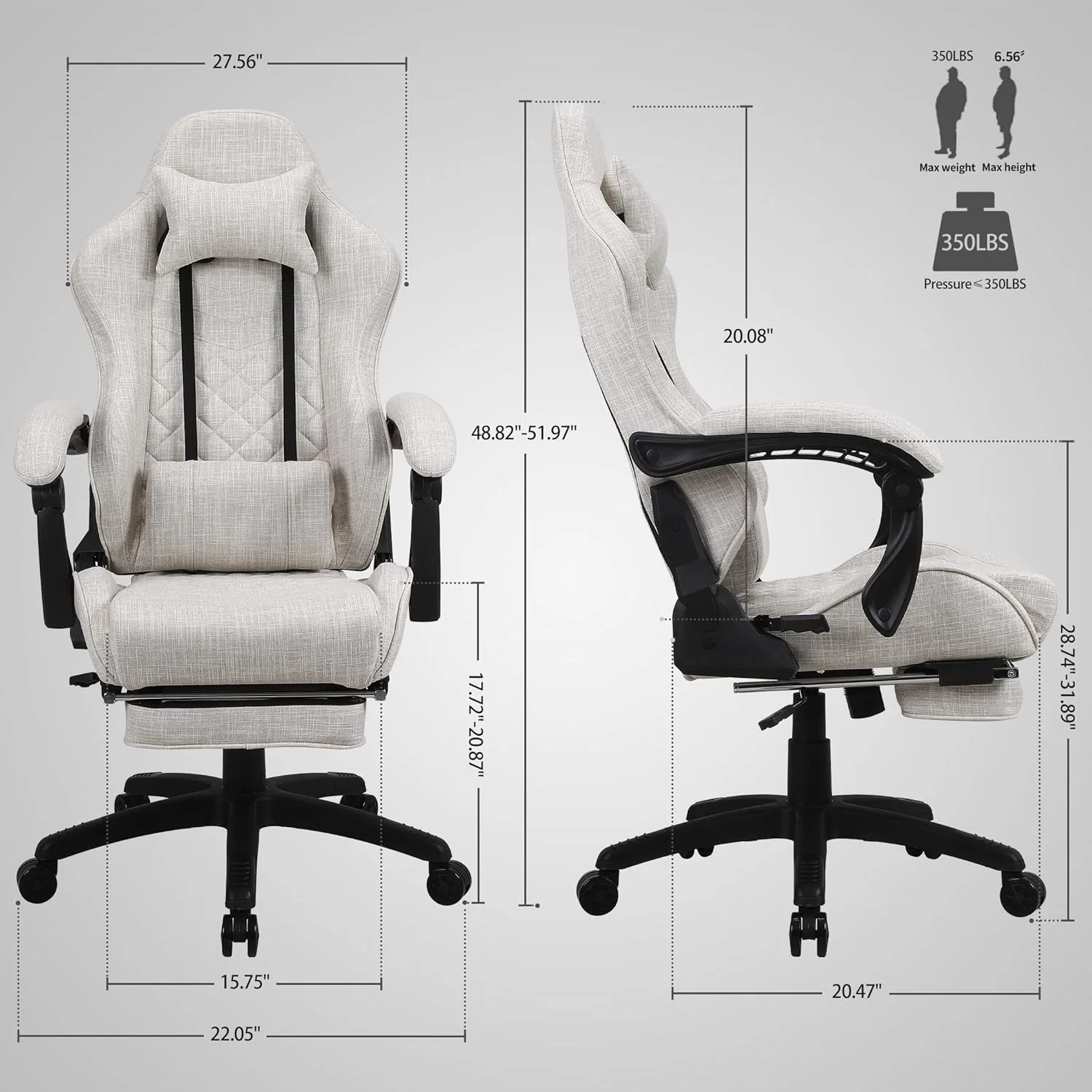 Classic PU Leather Large and Tall Ergonomic Computer Chair