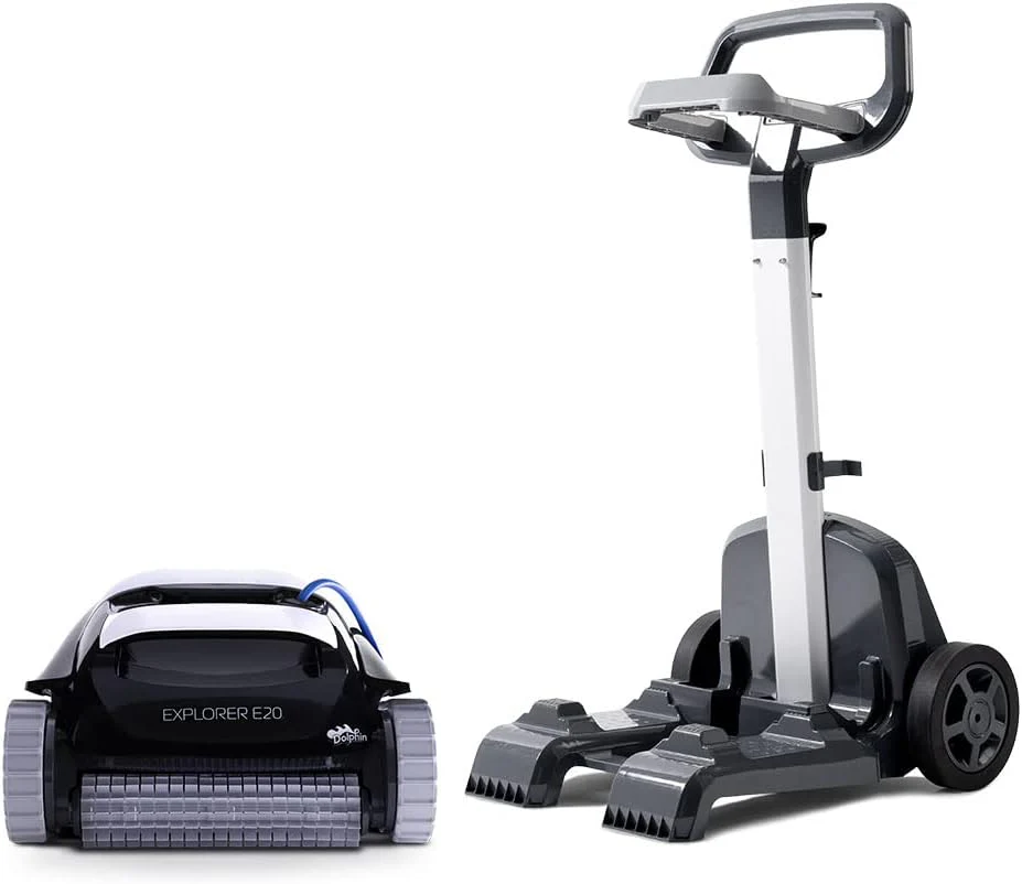 Robotic Pool Vacuum Cleaner All Pools up to 30 FT - Scrubber Brush Easy Top Load Filters