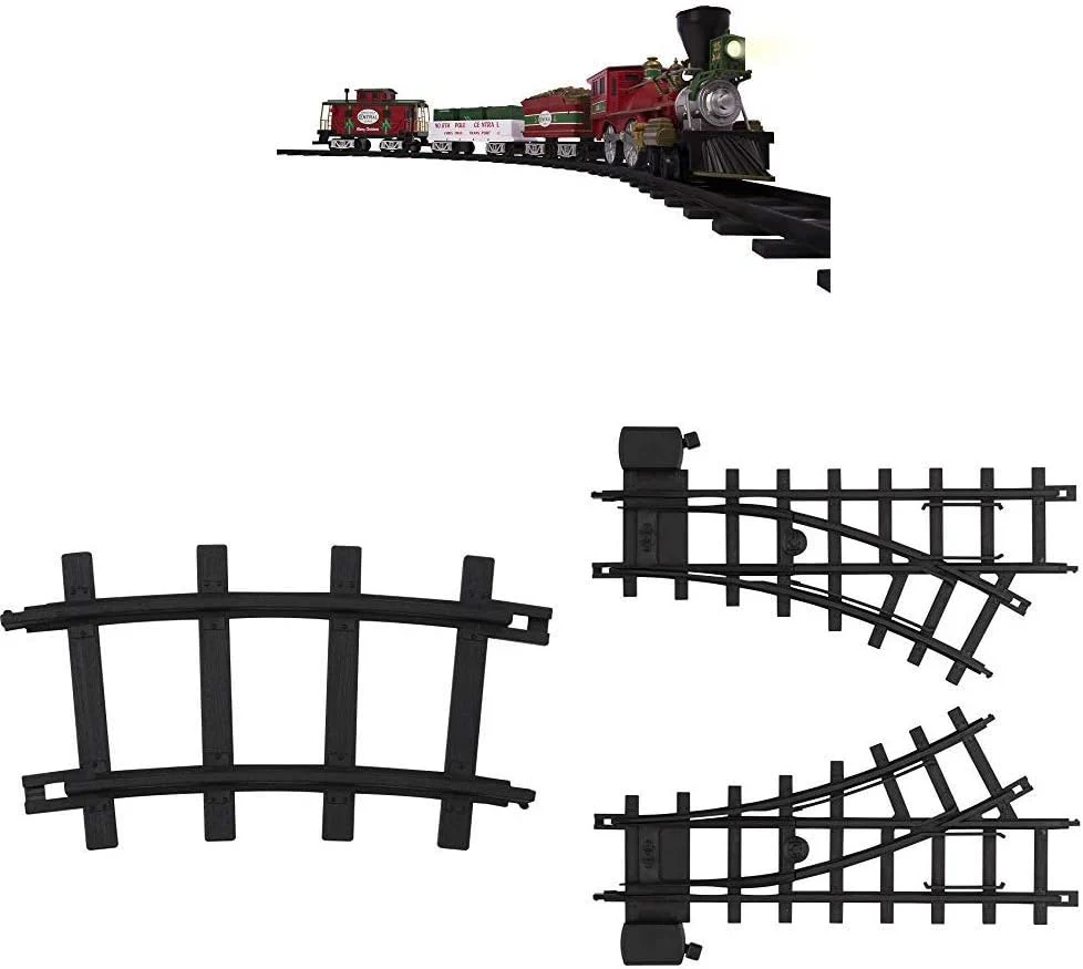 Arctic Central Battery Powered Train Set with Remote Control + Inner Track Expansion Pack