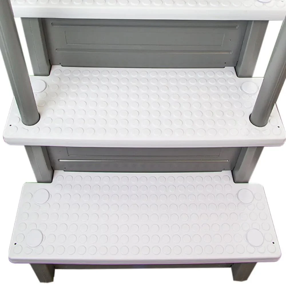 Select Anti-Slip in-Pool Steps | Gray | for Above Ground Swimming Pools | Can Mount to Decks 48