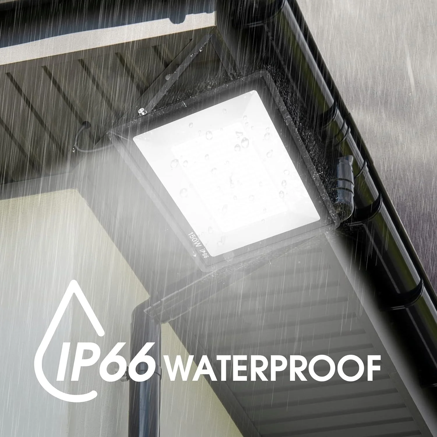 3 Pack 200W LED Flood Light,Super Bright Exterior Security Lights With Plug,IP66 Waterproof Outdoor Flood Light, 22800lm 5000K Daylight White Floodlight for Yard, Garden,Basketball Court, Arena