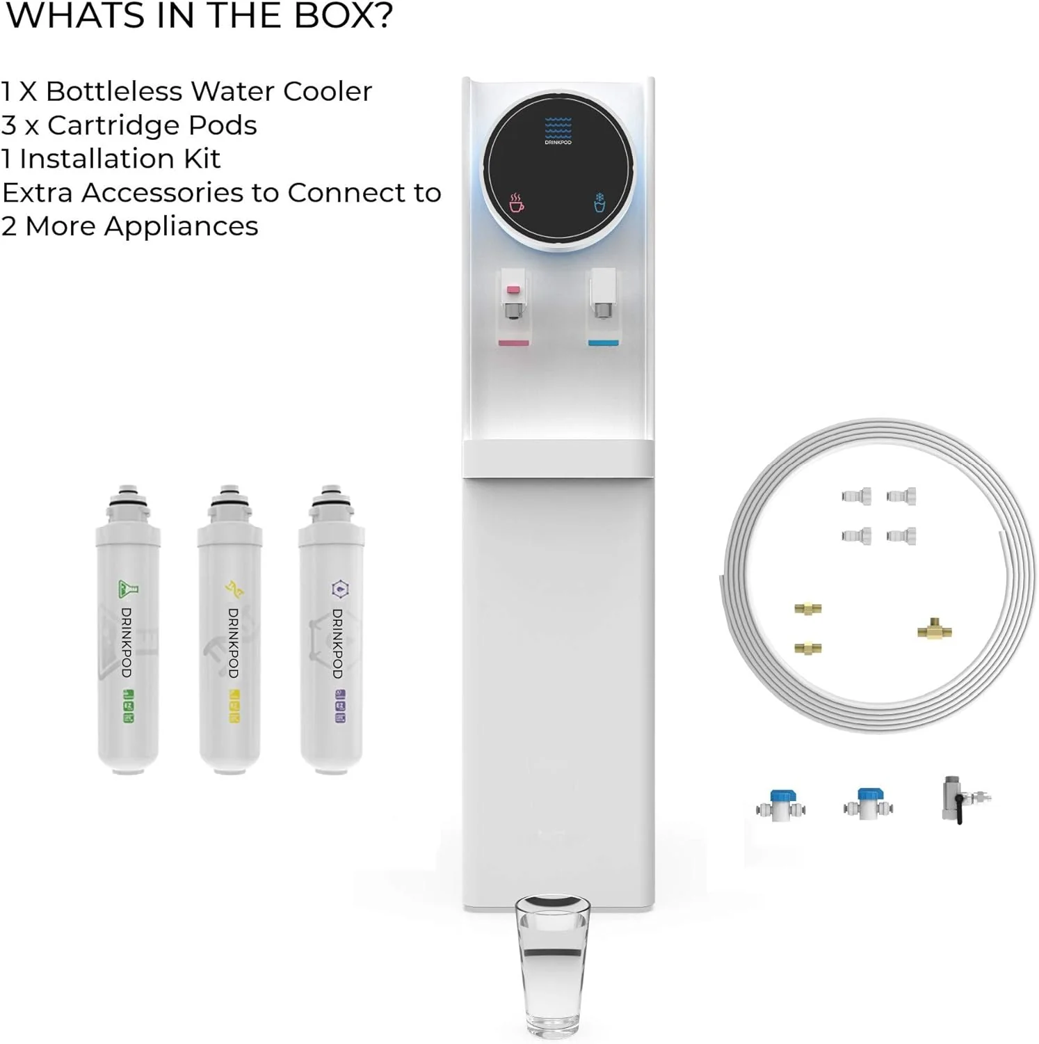 Bottleless Water Cooler Hot and Cold Water Dispenser for Offices & Homes