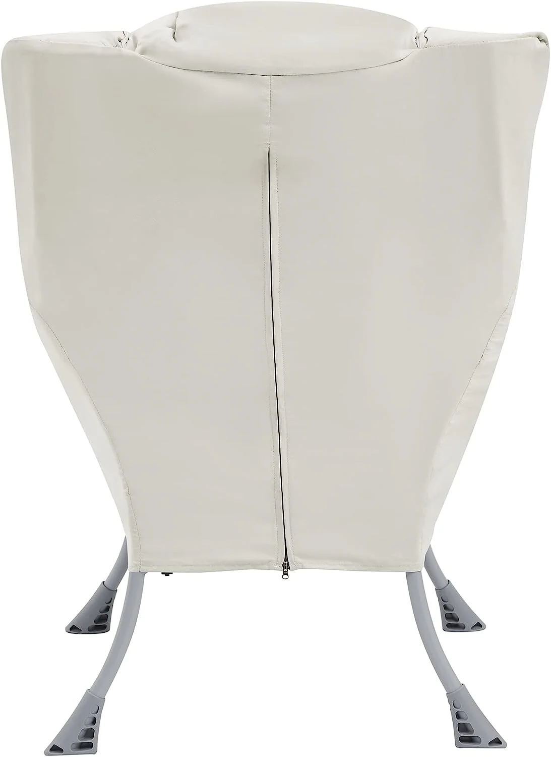 Living and More High Back Sofa Chair, Modern Fabric Lazy Chair, Accent Contemporary Lounge Chair, Cool Grey