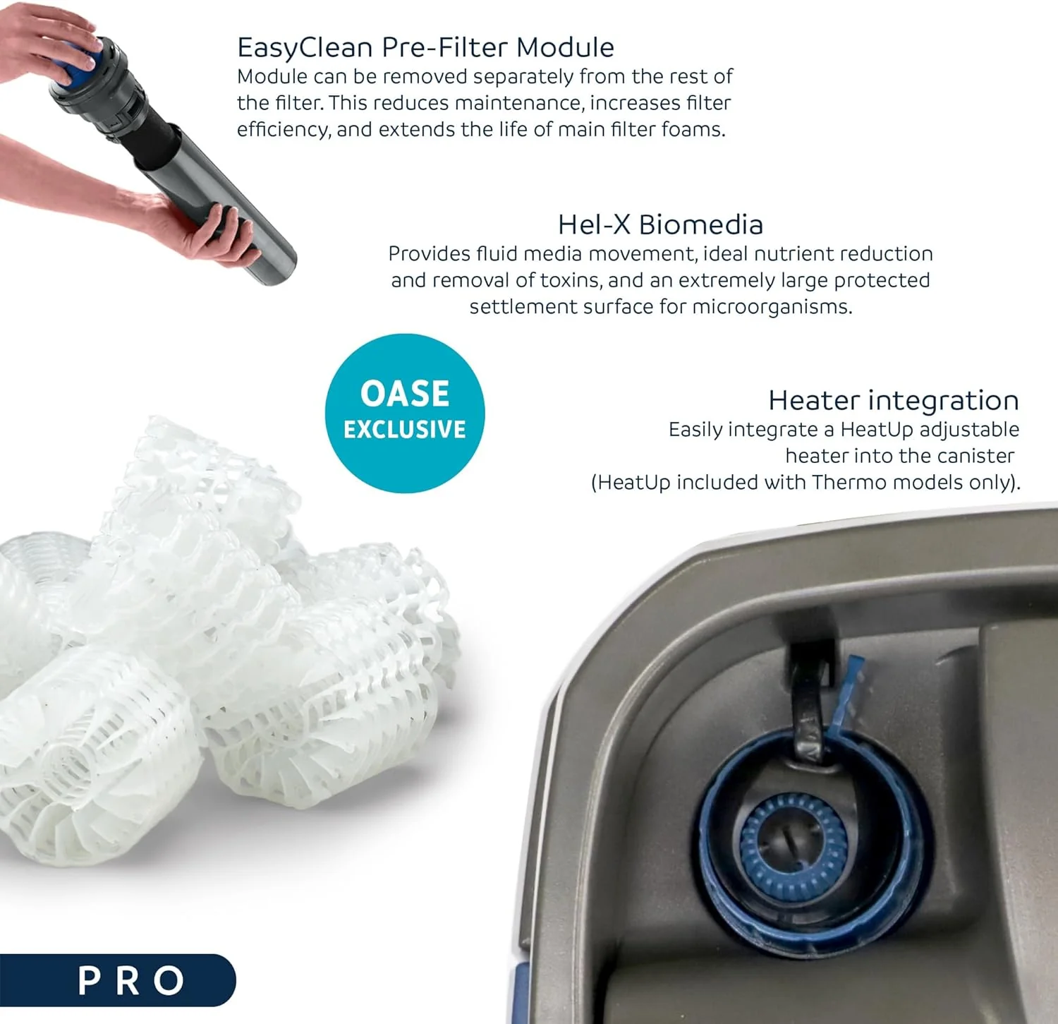 Indoor Aquatics Biomaster Thermo 250,Black