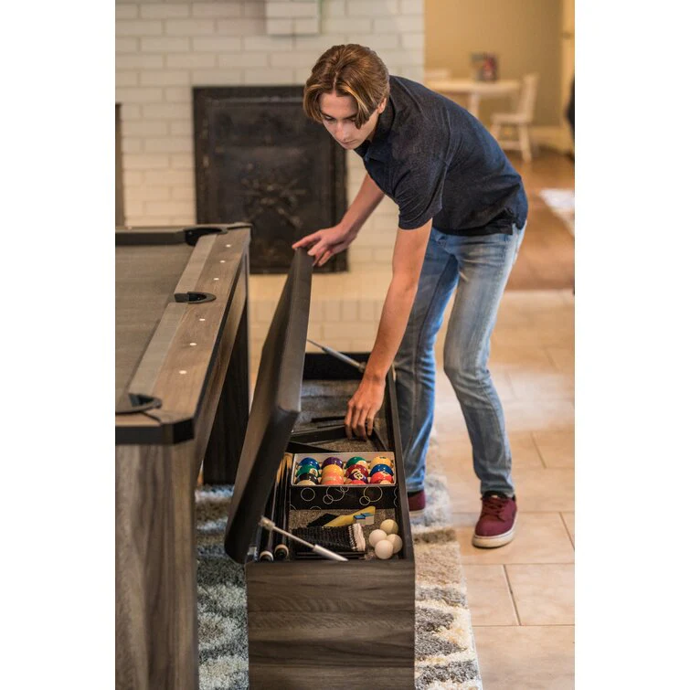 7' 3-in-1 Combination Table Includes Billiards, Table Tennis, & Dining Table