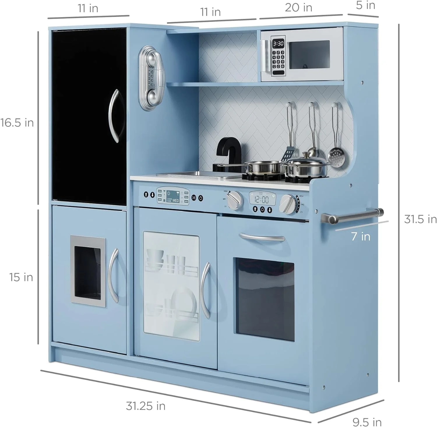 Best Pretend Kitchen Wooden Toy Set for Kids