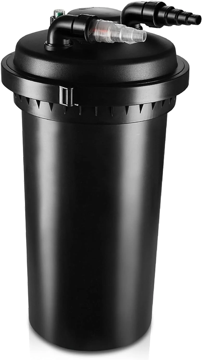 Pond Filter 2700-8000 Gallons 30000L - Bio Pond Filters for Outdoor Ponds with UV Light - Submersible Filtration System for Koi Fish, Aquarium Tank, Garden Water