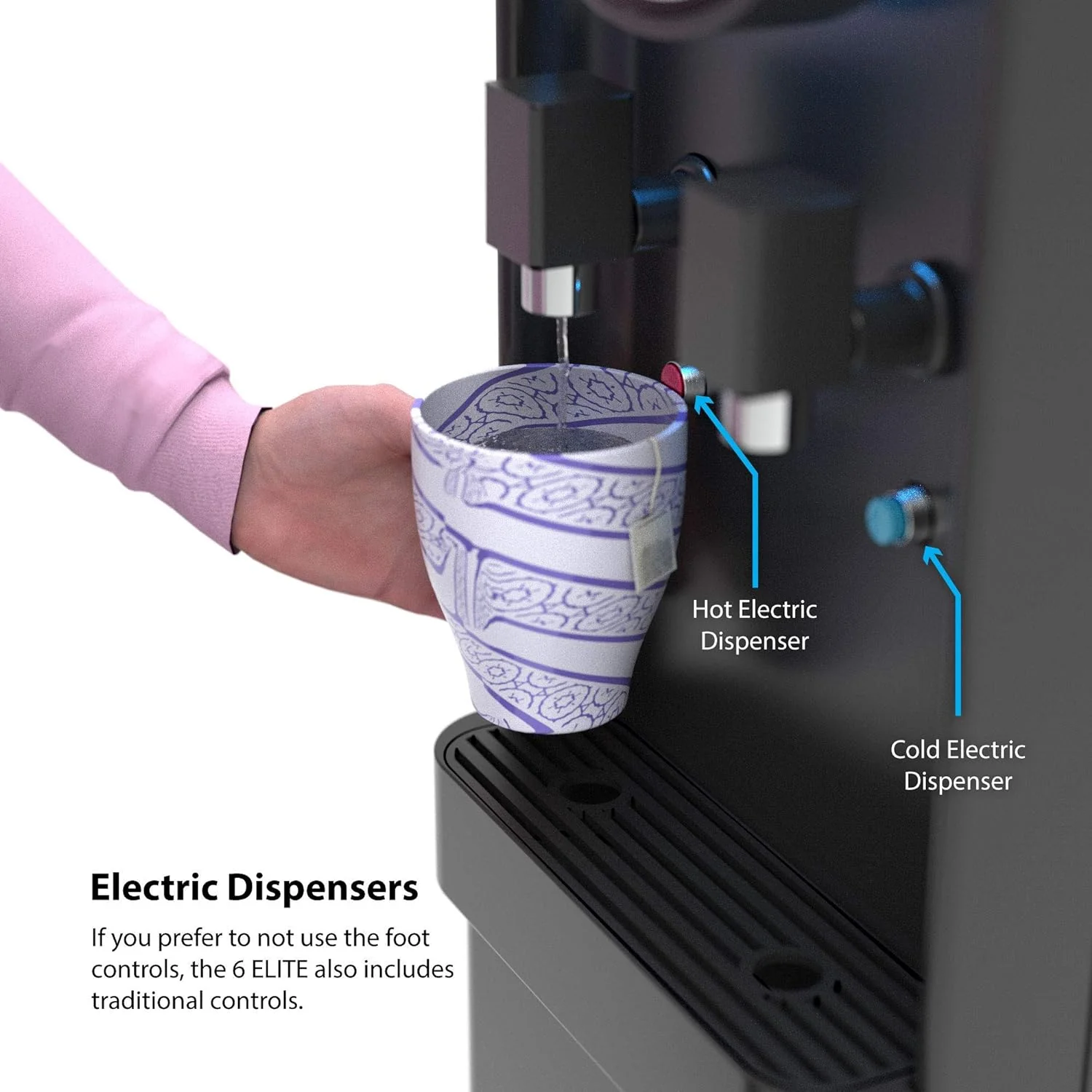 Bottleless Water Cooler Hot and Cold Water Dispenser for Offices & Homes