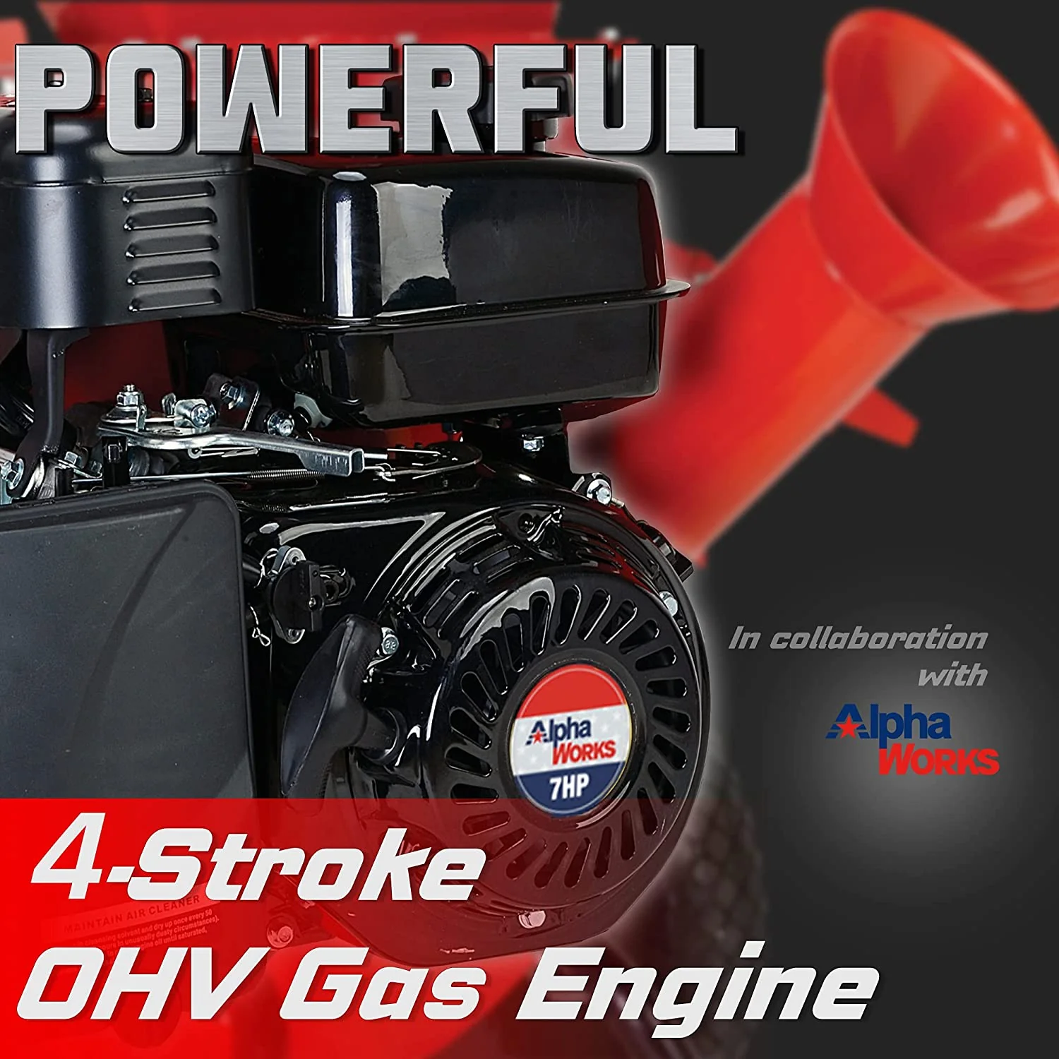 GreatCircleUSA Wood Chipper Shredder Mulcher Heavy Duty Gas Powered