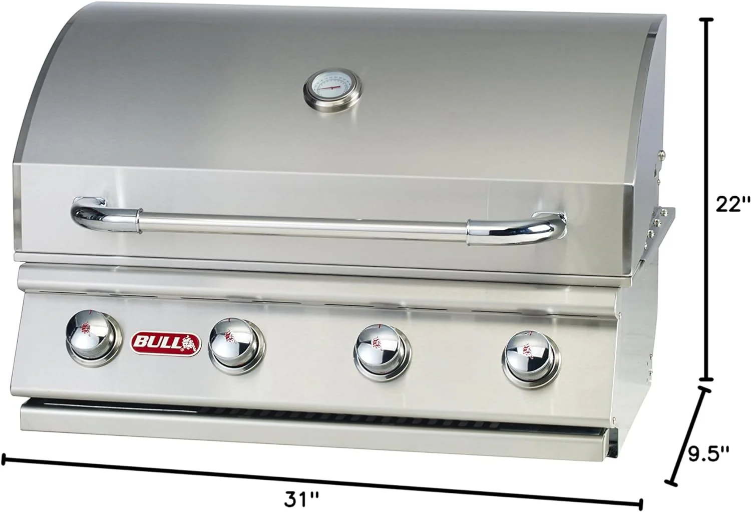 Natural Gas Outlaw Drop-In Grill Head in Stainless Steel
