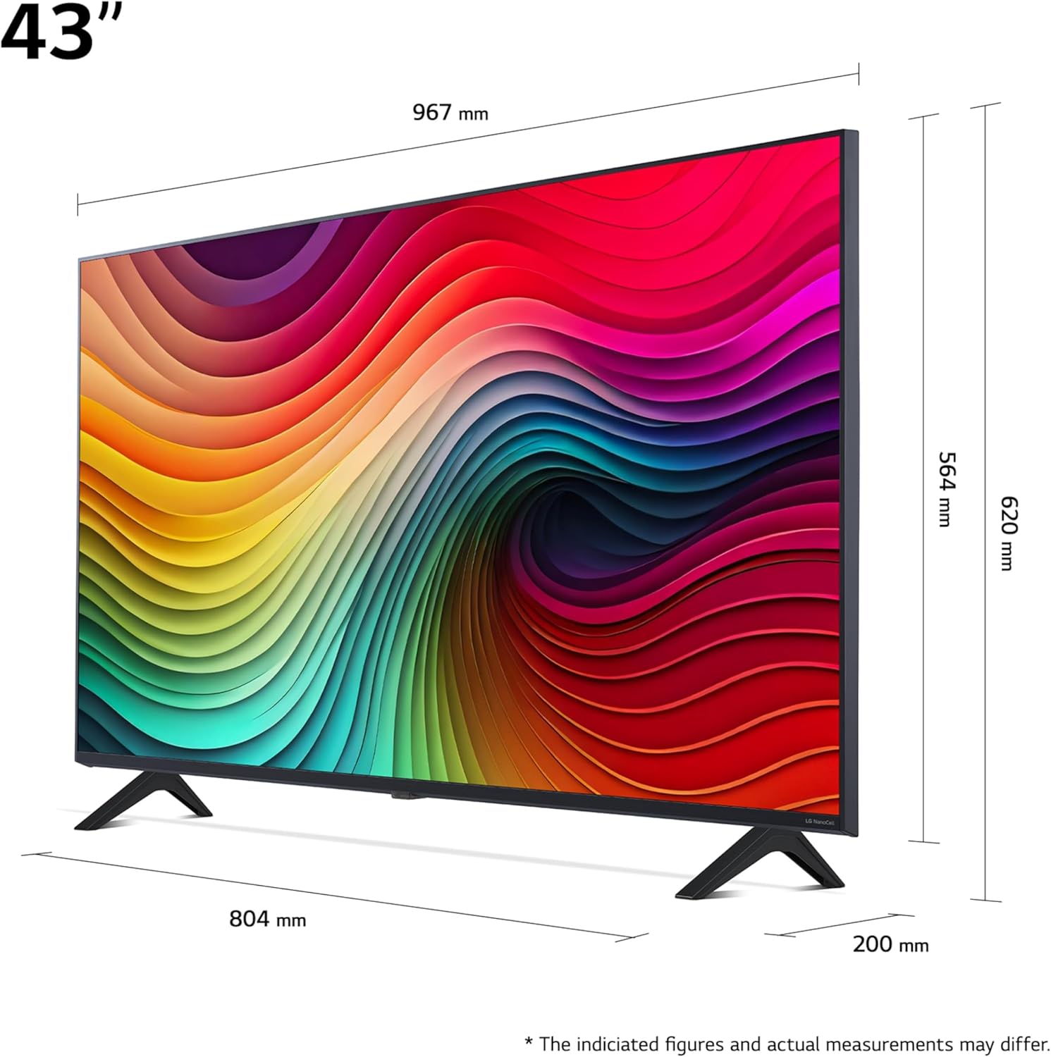LG TV LED 2024 | 50UT73 | 50 Pouces | UHD | Processeur α5 gen 7 AI 4K, Noir
