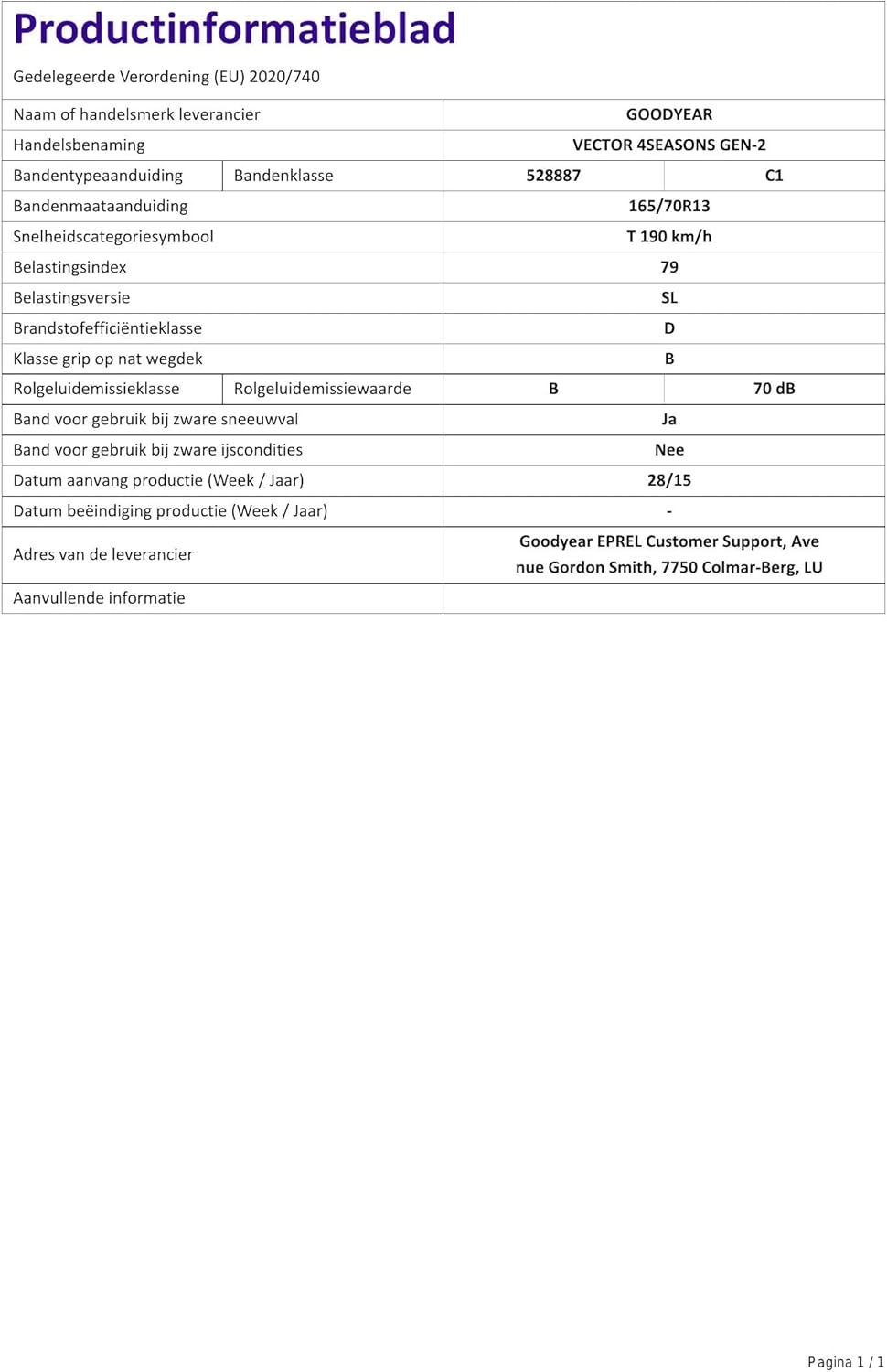 Goodyear Vector 4Seasons G2 M+S - 195/55R16 87H - Pneu 4 saisons