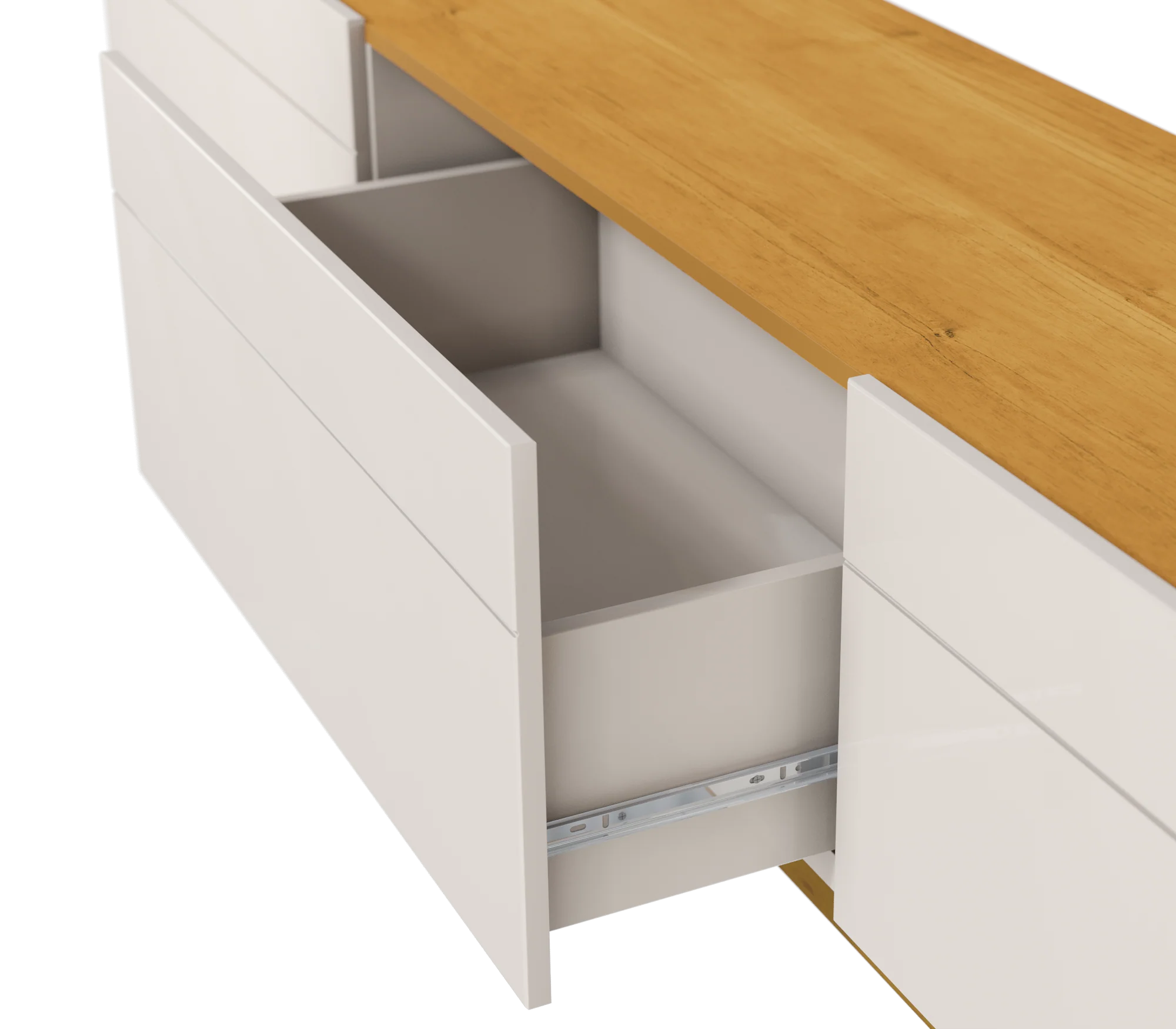 MEUBLE TV  CLASSIC 3G 2.6 OFF WHITE/NATURE  9033