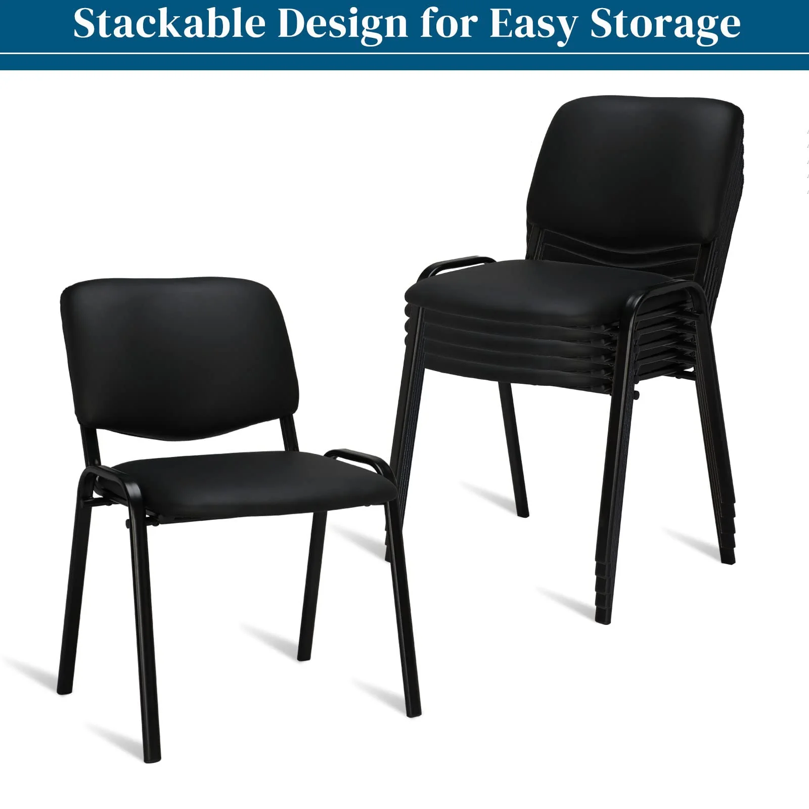 VINGLI Waiting Room Chairs, 5-Pack Conference Room Chairs