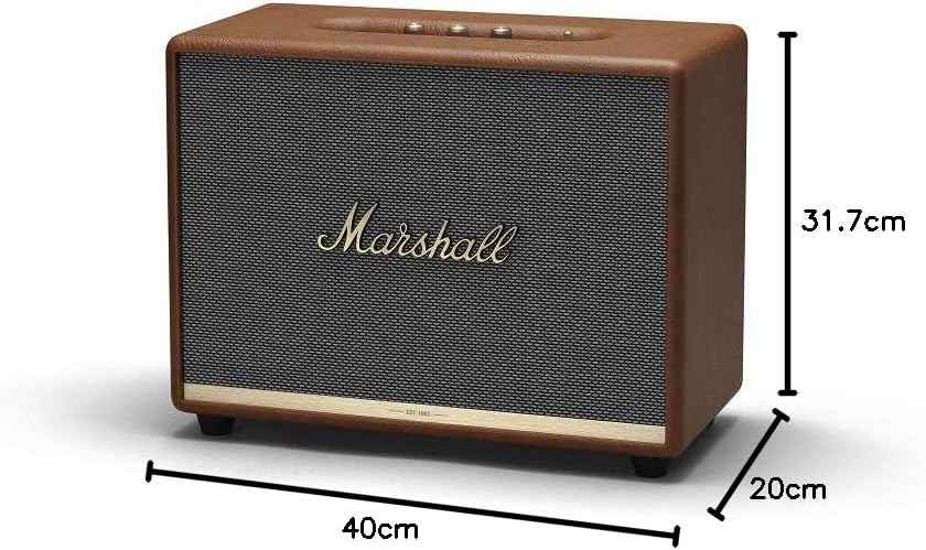 Marshall Stockwell II Enceinte Bluetooth Portatif - Noir et Laiton[Exclusif Amazon]