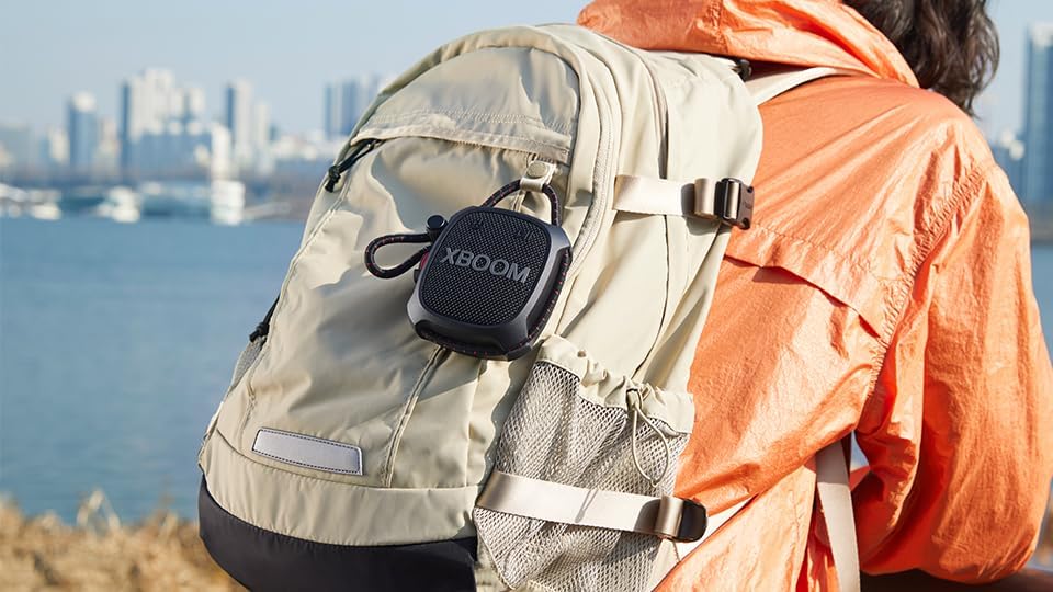 LG, Enceinte Bluetooth puissante, Portable, Enceinte Bluetooth Lumineuse, XBOOM 360°, Éclairage Personnalisable, Jusqu'à 24h d'autonomie, Enceinte Bluetooth Design, DXO2T