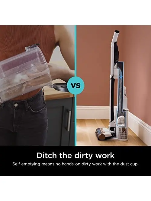 Shark WS642RG WANDVAC System Pet 3-in-1 Ultra-Lightweight Powerful Cordless Stick & Handheld Vacuum Combo with Charging Dock, Duster Crevice Tool & Pet Multi-Tool, Rose Gold