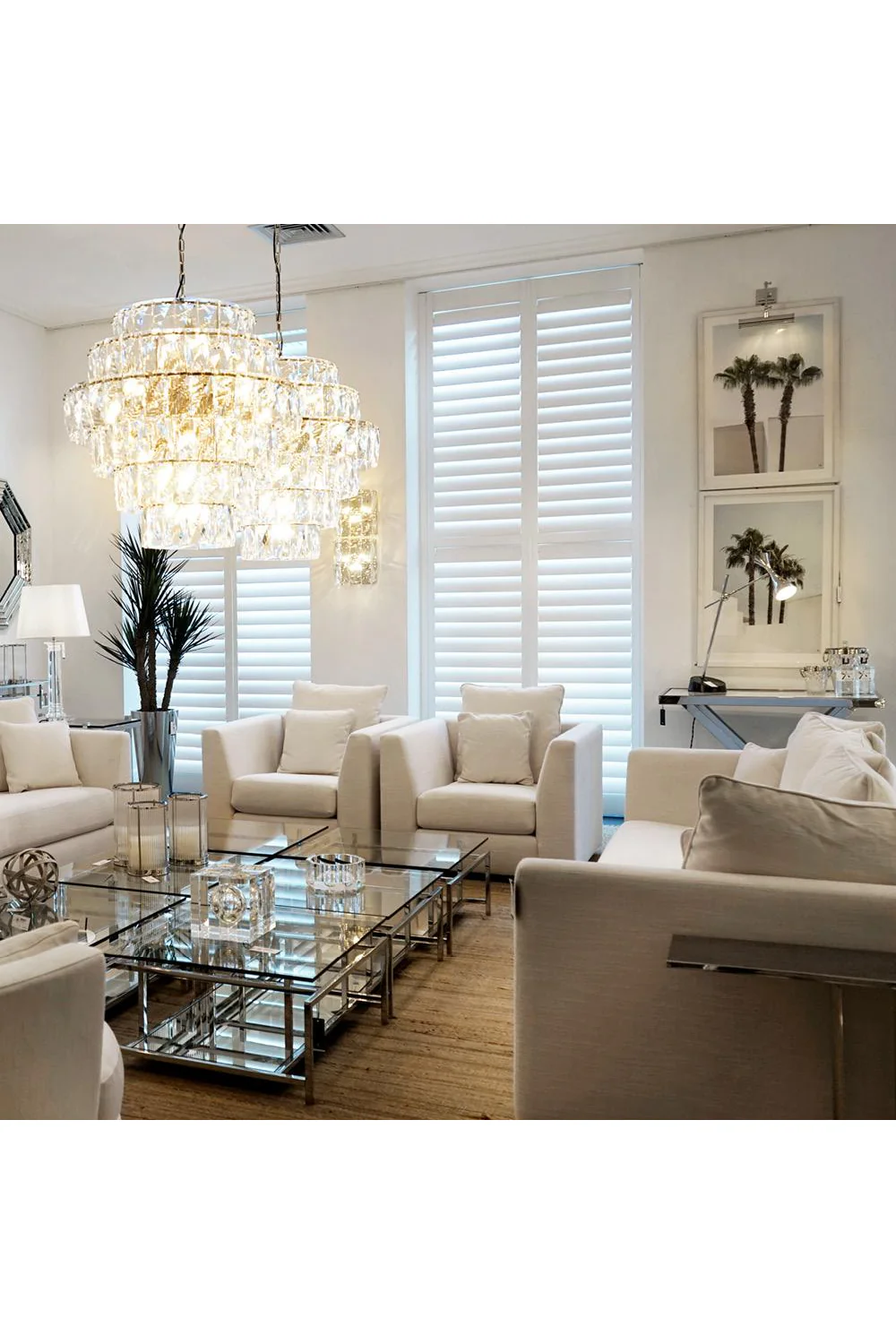 Table basse carrée en verre | Eichholtz Superia