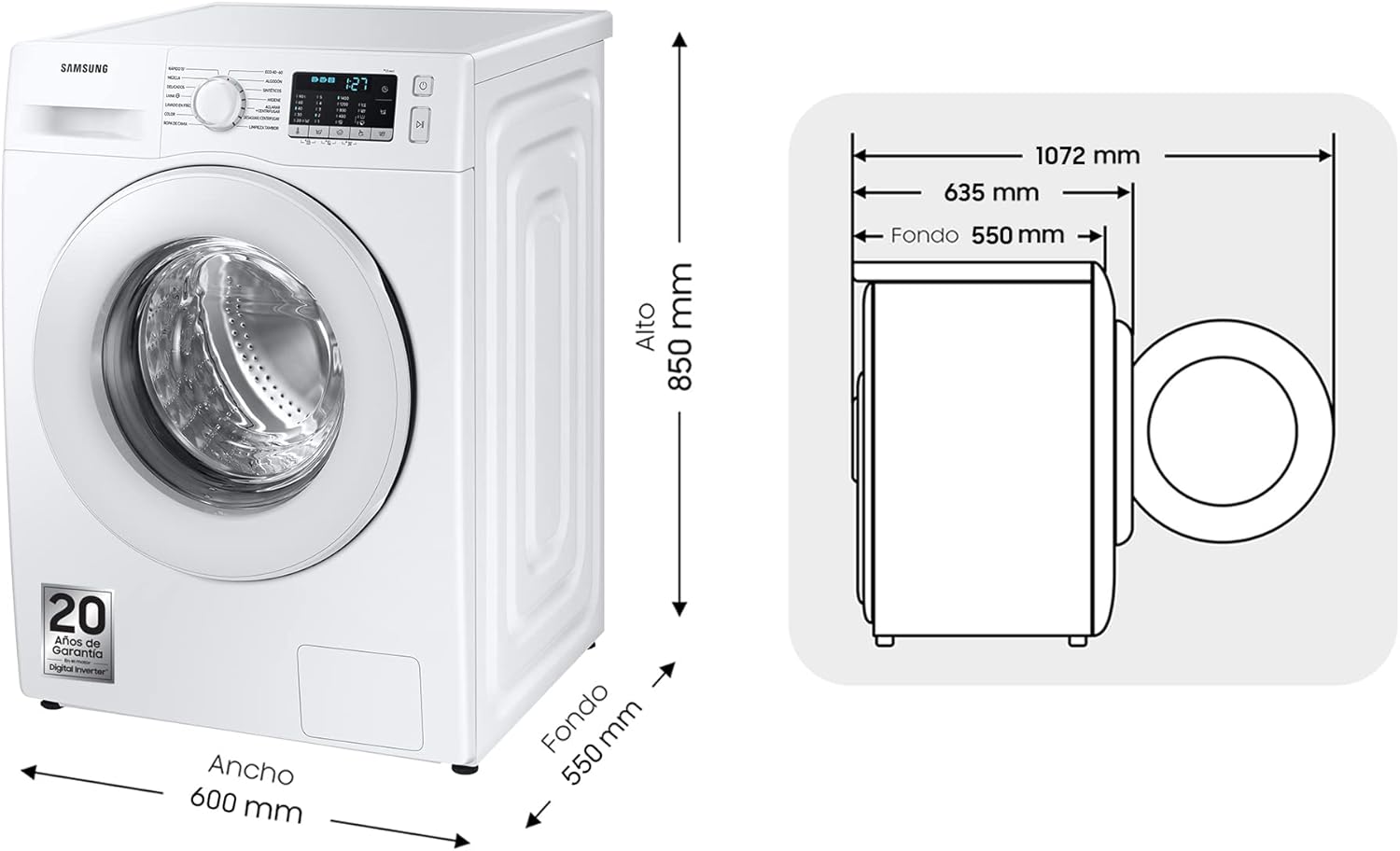 Machine à laver Samsung WW90T936DSH 9 kg