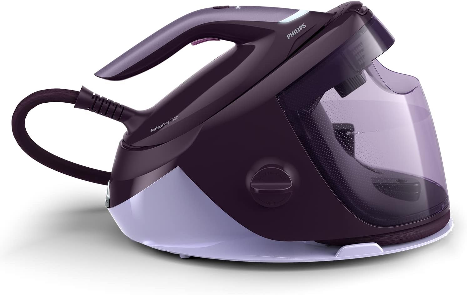 Philips PerfectCare Série 7000 Centrale Vapeur - 2100W, 600g, Pression de 8 bars, Technologie OptimalTEMP, Réservoir de 1,8 L, Violet (PSG7150/30)
