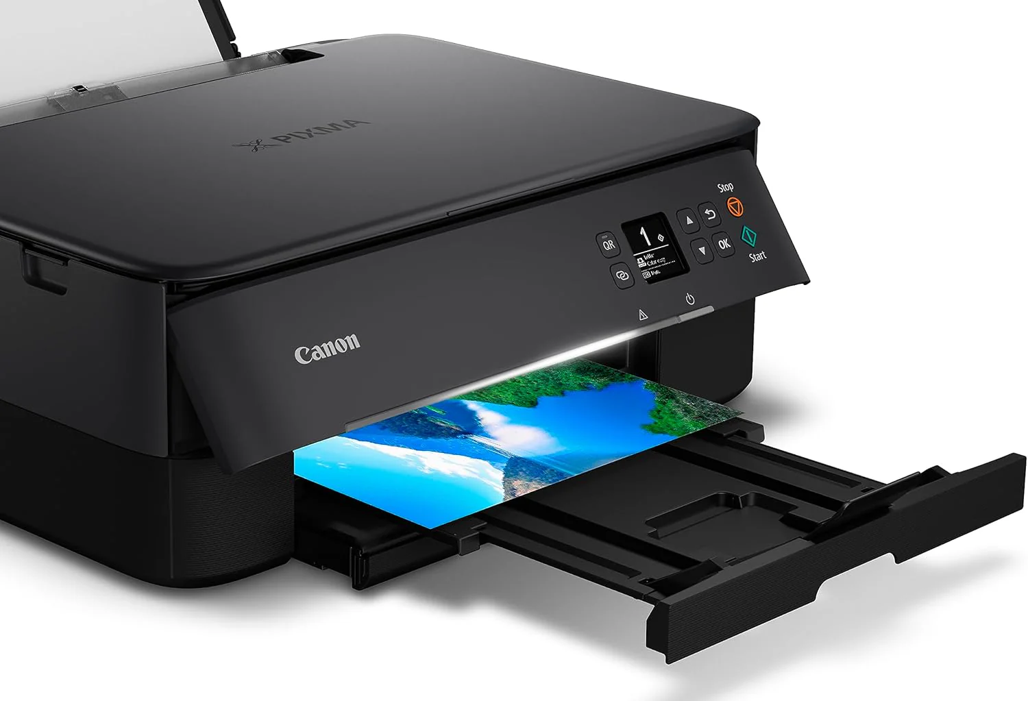 Canon PIXMA TR8620a - All-in-One Printer Home Office|Copier|Scanner|Fax|Auto Document Feeder | Photo, Document | Airprint (R), Android, Black, Works with Alexa