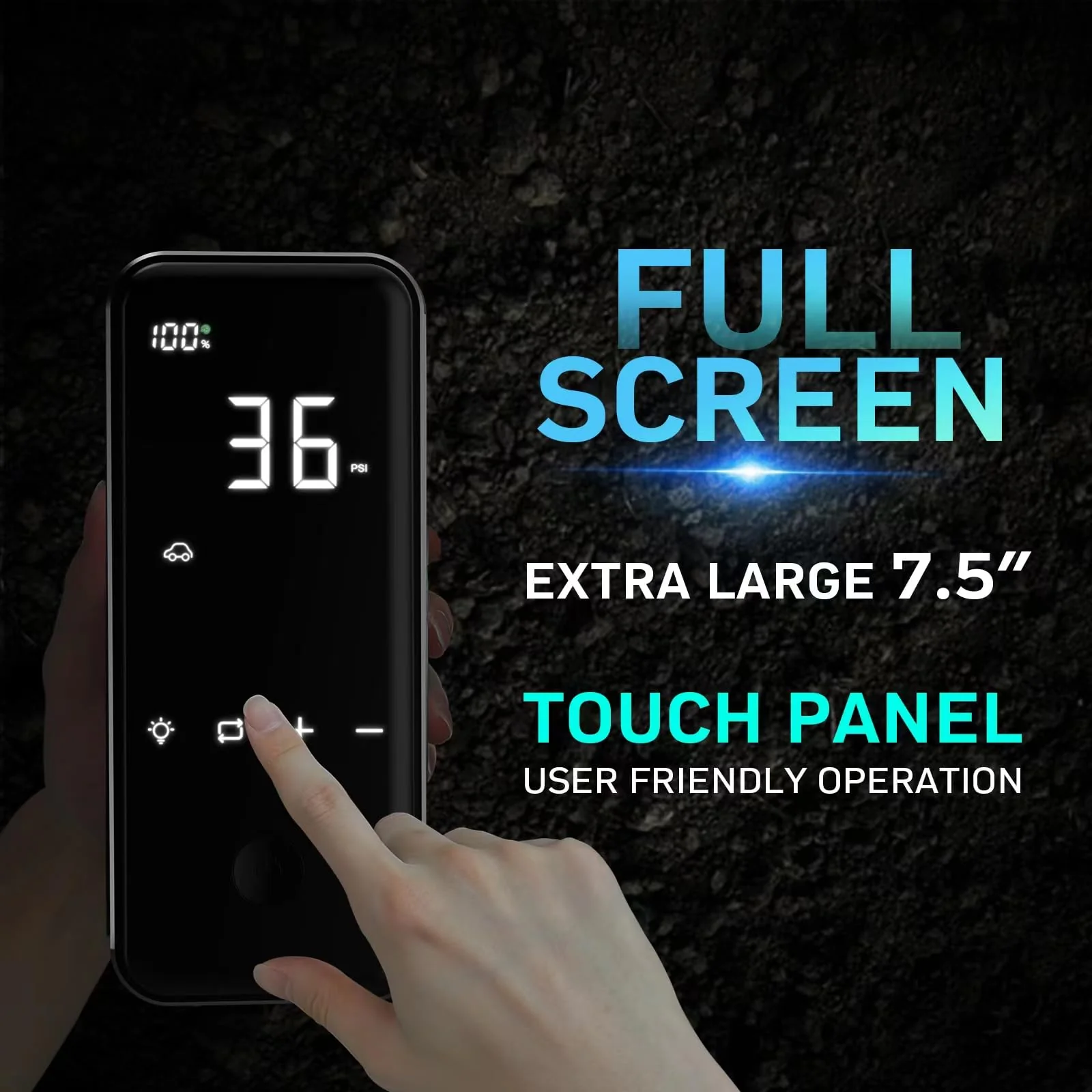 DENVIX Tire Inflator, 2X Faster Cordless Electric Air Pump