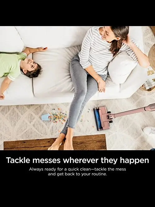 Shark WS642RG WANDVAC System Pet 3-in-1 Ultra-Lightweight Powerful Cordless Stick & Handheld Vacuum Combo with Charging Dock, Duster Crevice Tool & Pet Multi-Tool, Rose Gold