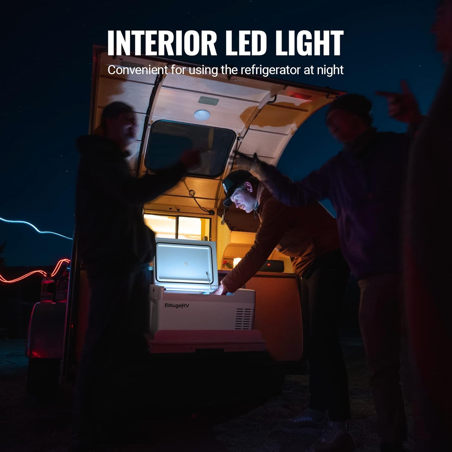 BougeRV CRPRO Glacière à Compression, Frigo Voiture 20 litres(-22℃~10℃), 12/24V DC &110-240V AC Glaciere Voiture, Frigo Compression 12v, pour voiture, camping, voyage