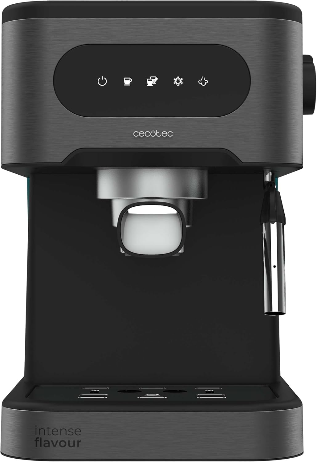 Cecotec Machine à café Express Power Espresso 20 Barista Cream. 2 Thermoblocks, 20Bars, Manomètre, Mode Auto pour 1 et 2 Café(s), Buse vapeur Orientable, Conduit pour Infusions, 2900W.