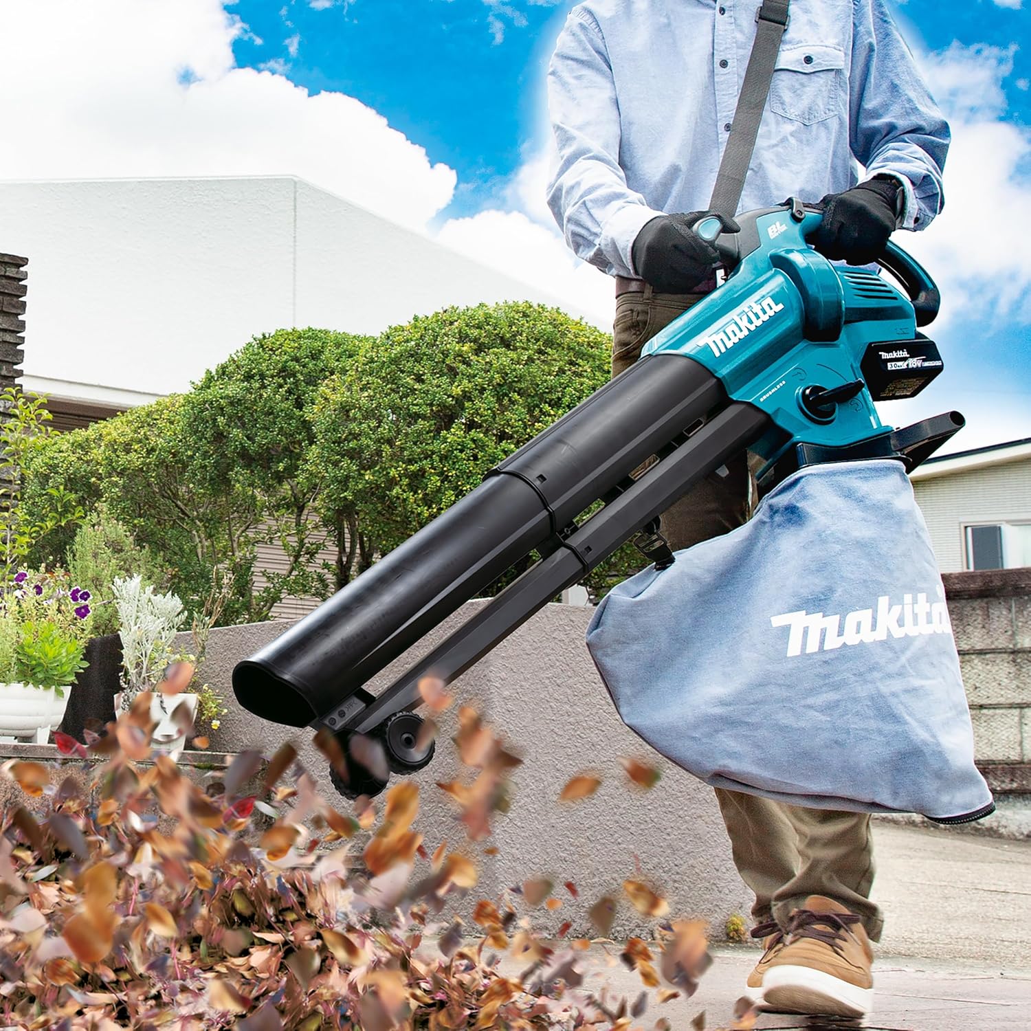 Souffleur broyeur de feuilles 18V LXT (Produit seul) - MAKITA DUB187Z