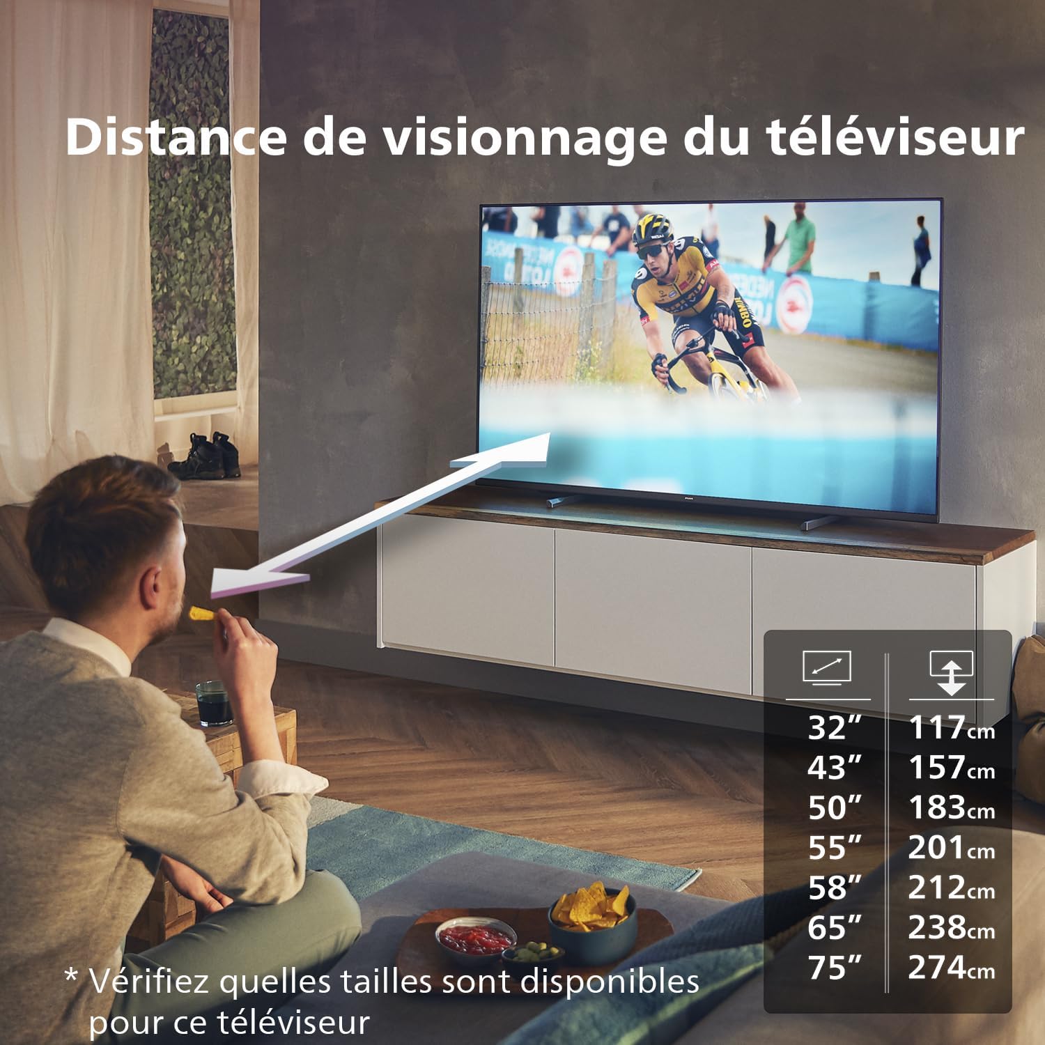 Philips 50PUS7609 Smart TV LED 4K - Écran 50 Pouces avec Plate-Forme Pixel Precise Ultra HD Titan OS et Son Dolby Atmos, Fonctionne avec Alexa et l’Assistant Vocal Google - Gris Anthracite
