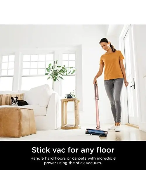 Shark WS642RG WANDVAC System Pet 3-in-1 Ultra-Lightweight Powerful Cordless Stick & Handheld Vacuum Combo with Charging Dock, Duster Crevice Tool & Pet Multi-Tool, Rose Gold