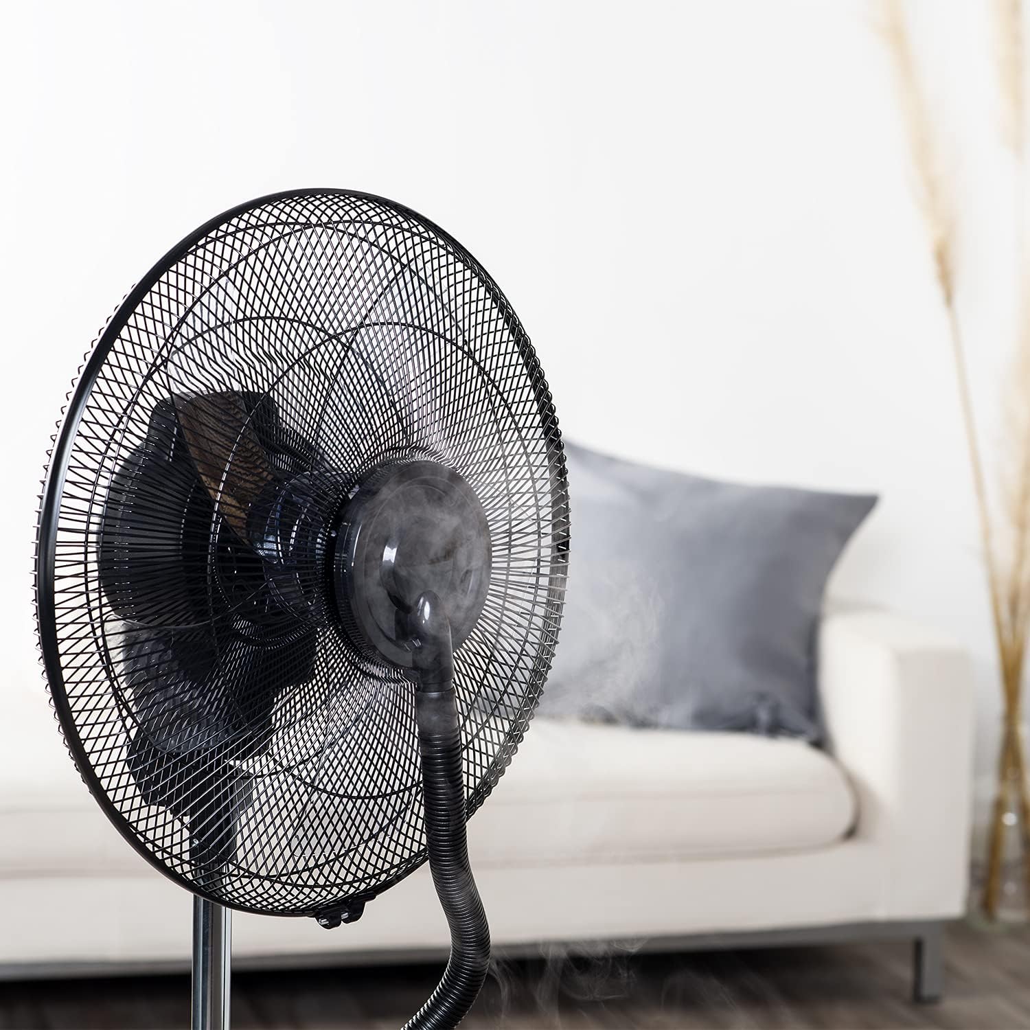 Taurus VB02 - Ventilateur brumisateur 90W, climatiseur, 3 vitesses et 3 modes, 90 W, 70° dʼoscillation, minuterie 12 h