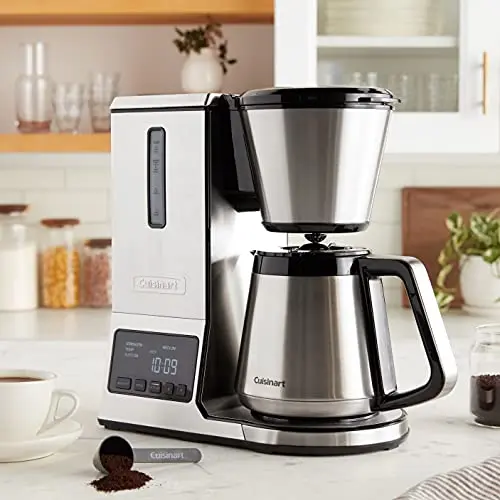 Cuisinart CPO-800P1 PurePrecision 8 Cup Pour-Over Coffee Brewer, Silver