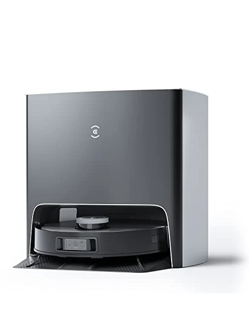 ECOVACS DEEBOT X1 Turbo Robot Vacuum and Mop Combo with Auto-Cleaning Station, 5000Pa, Robot Vacuum Cleaner with Upgraded Laser Navigation, Obstacle Avoidance, Built-in YIKO Voice Assistant, Black