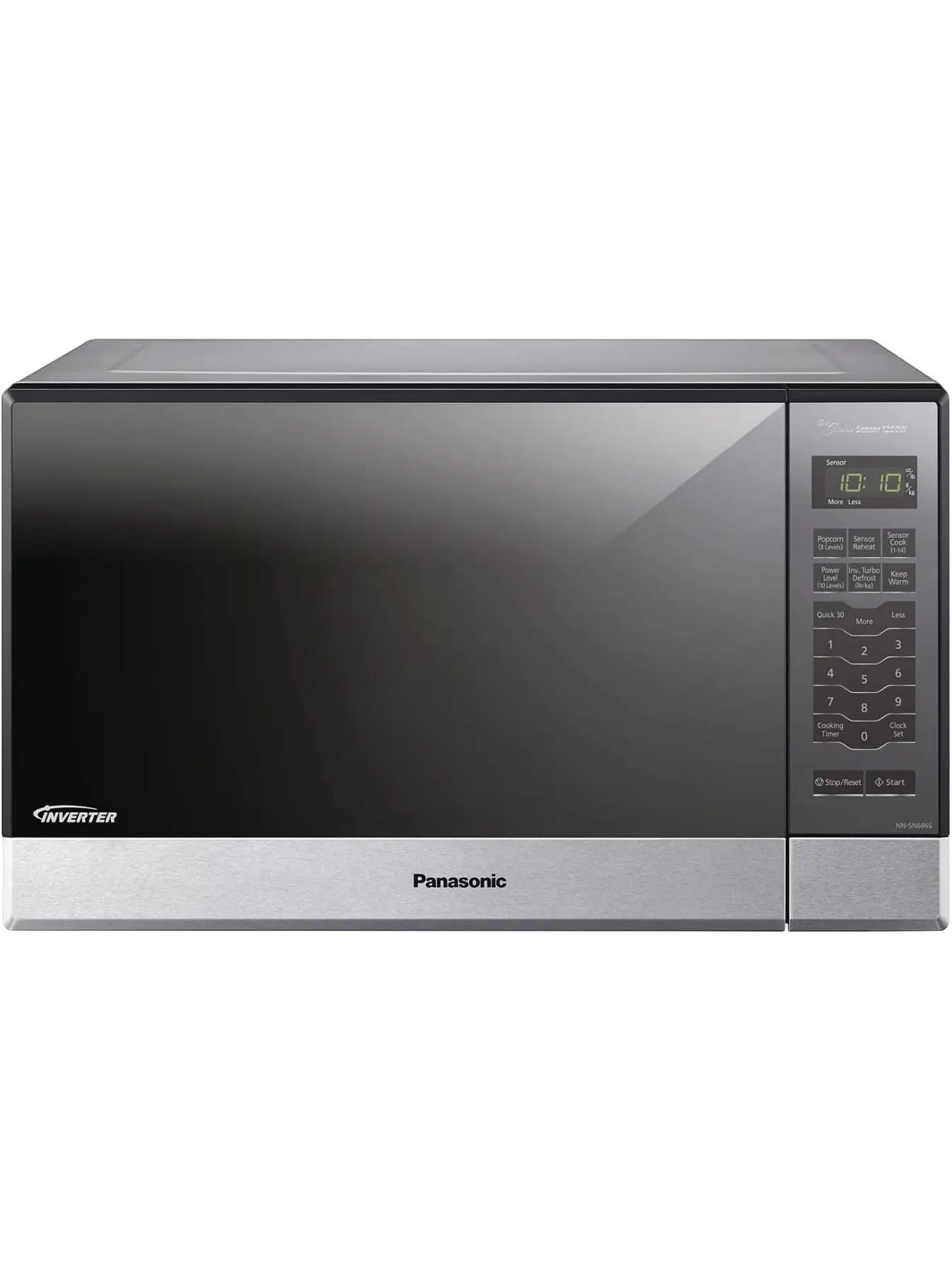 Panasonic Microwave Oven NN-SN686S Stainless Steel Countertop/Built-In with Inverter Technology and Genius Sensor, 1.2 Cubic Foot, 1200W
