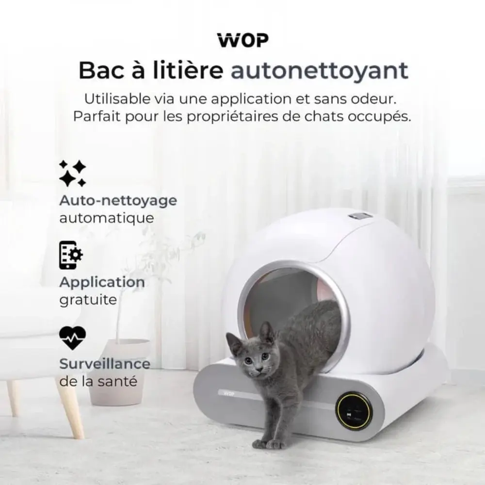 Litière autonettoyante - Pratique et sans odeur