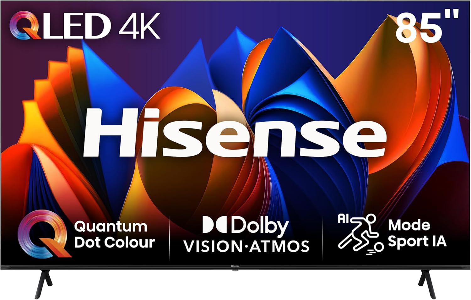 Hisense Smart TV 43 Pouces 43A6N 4K UHD, Dolby Vision, HDR, VIDAA avec Youtube, Netflix, Disney+, Canal +