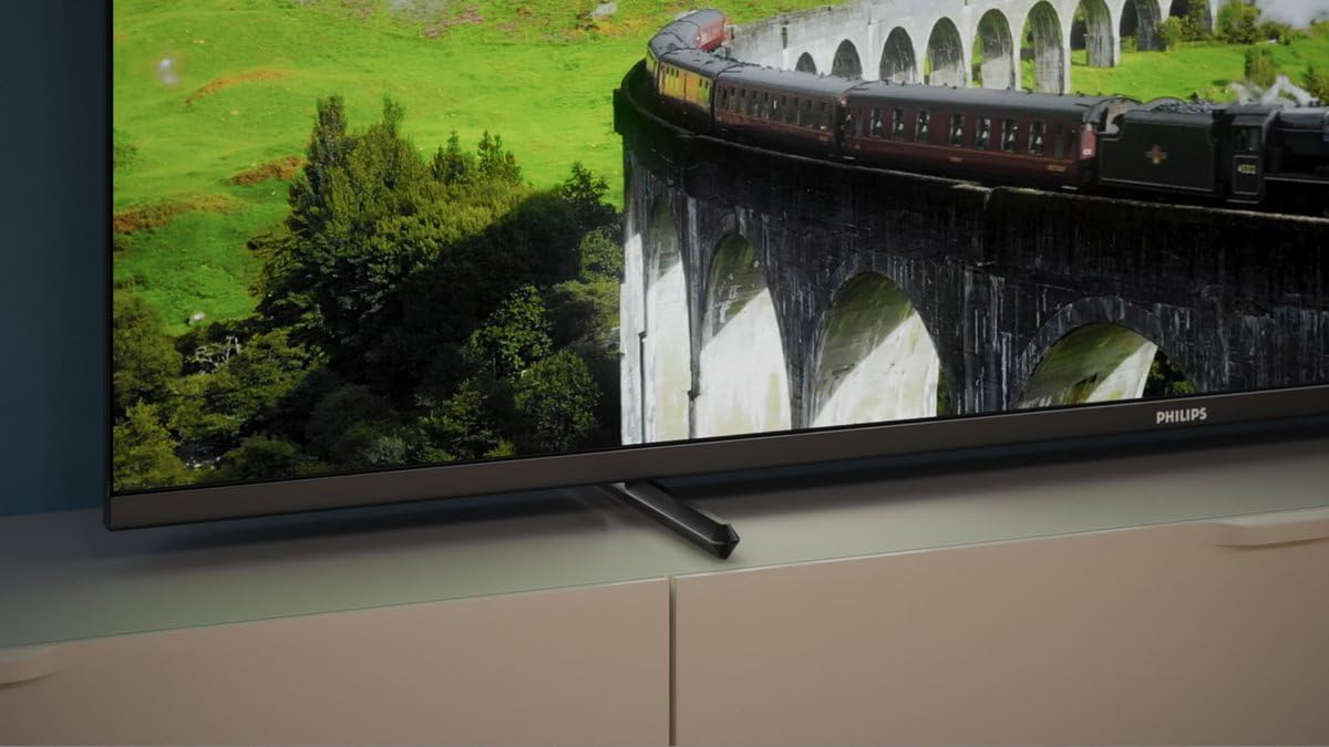 Philips 50PUS7609 Smart TV LED 4K - Écran 50 Pouces avec Plate-Forme Pixel Precise Ultra HD Titan OS et Son Dolby Atmos, Fonctionne avec Alexa et l’Assistant Vocal Google - Gris Anthracite