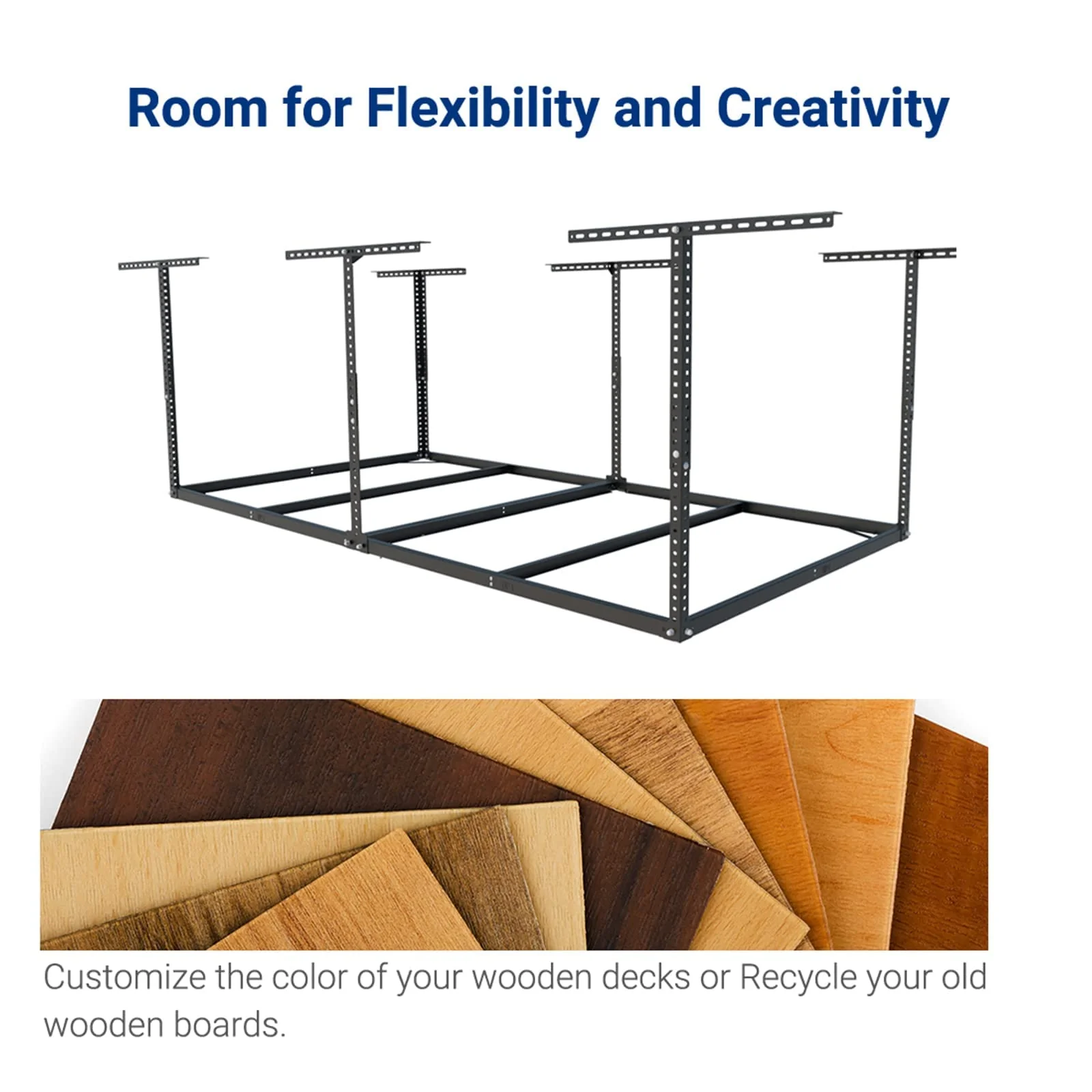 FLEXIMOUNTS 4x8 Overhead Garage Storage Rack