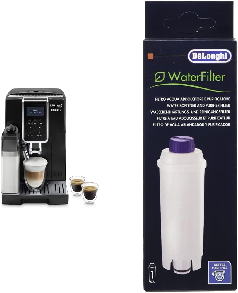 De'Longhi Dinamica Machine a Café Grain ECAM350.55.B Cappuccino et Expresso, 1.8L, Noir