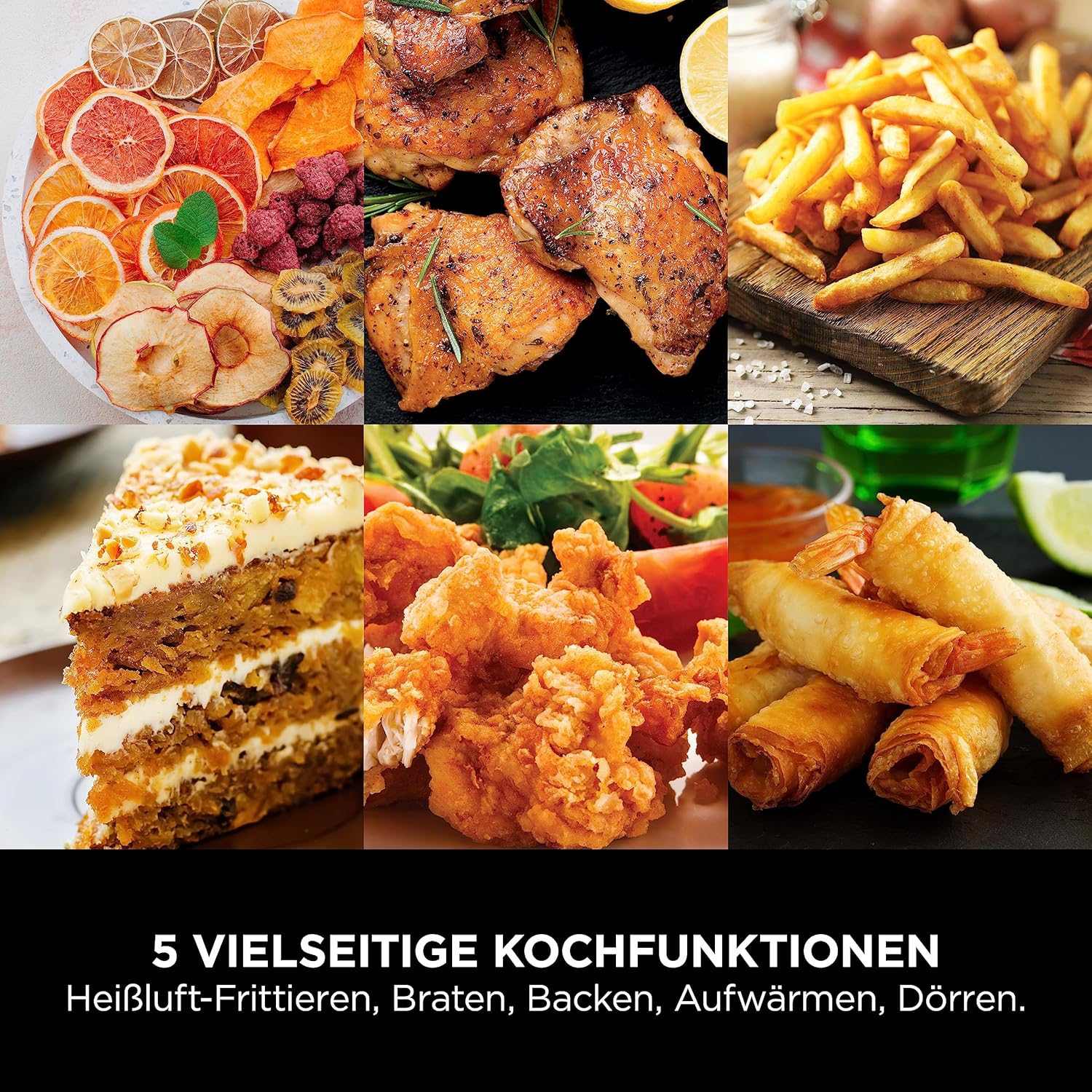 Ninja Foodi FlexDrawer Dual Zone Heißluftfritteuse, Airfryer mit 10,4-Fach und herausnehmbarem Trenner, Antihaftbeschichtung, spülmaschinenfester Korb, 7-in-1, Schwarz & Kupfer, AF500EUCP