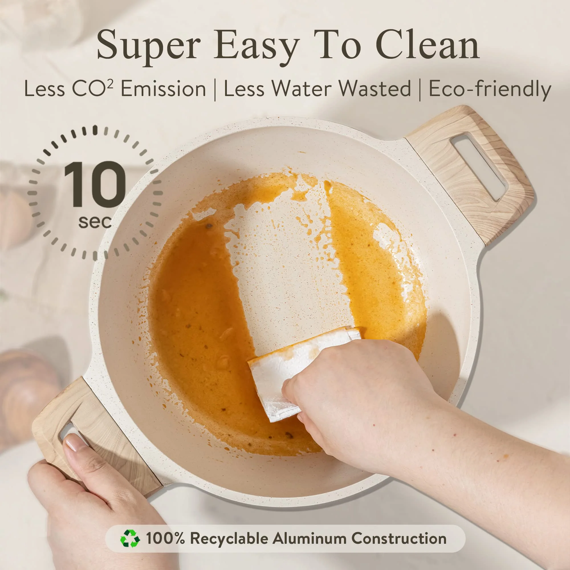 CAROTE 14 Pcs Pots and Pans Set, Nonstick Cookware Set