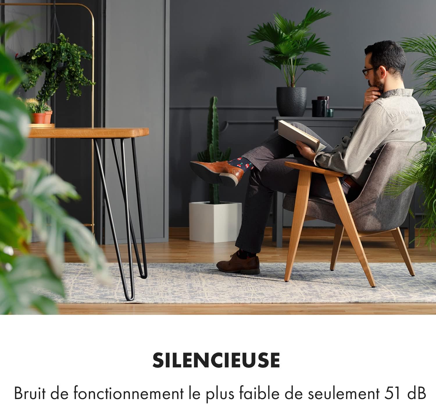 Klarstein Climatiseur Mobile 3 en 1, Climatiseur Portable avec Humidificateur, Ventilateur, Climatiseur Mobile Sans Évacuation, 2 Pack Glacons, Minuterie, 3 Modes, 90W, Puissant Débit d'Air 1600m³/h