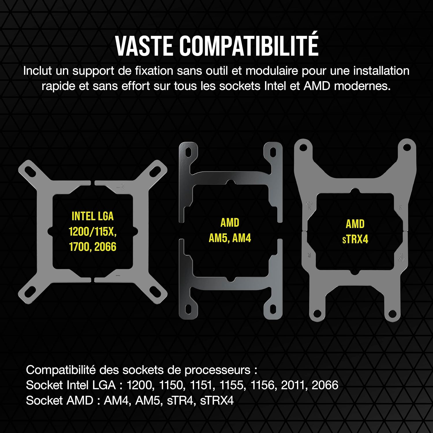 Corsair iCUE H150i Elite LCD XT Refroidisseur de CPU Liquide - Écran LCD IPS - Trois Ventilateurs AF120 RGB Elite - Radiateur 360mm - Convient à Intel® LGA 1700, AMD AM5, et Plus - Noir