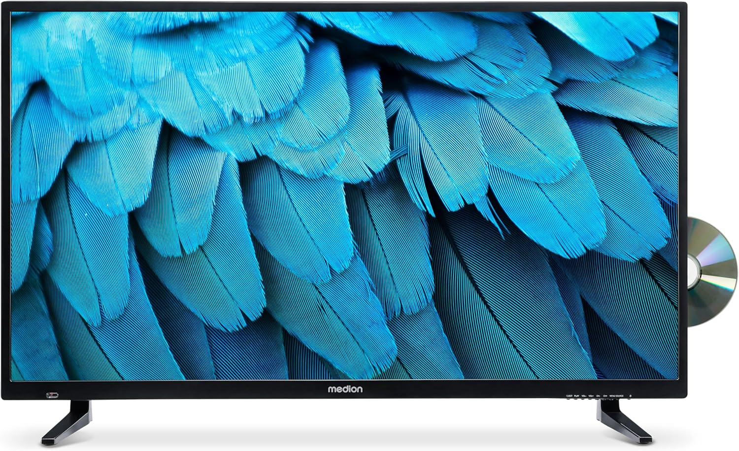 MEDION E14080 (MD 30224) Téléviseur Full HD 100,3 cm (40 Pouces) (Lecteur DVD intégré, récepteur Triple Tuner DVB-T2 DVB-C DVB-S2, 2 x HDMI, VGA, USB, Mediaplayer, CI+)