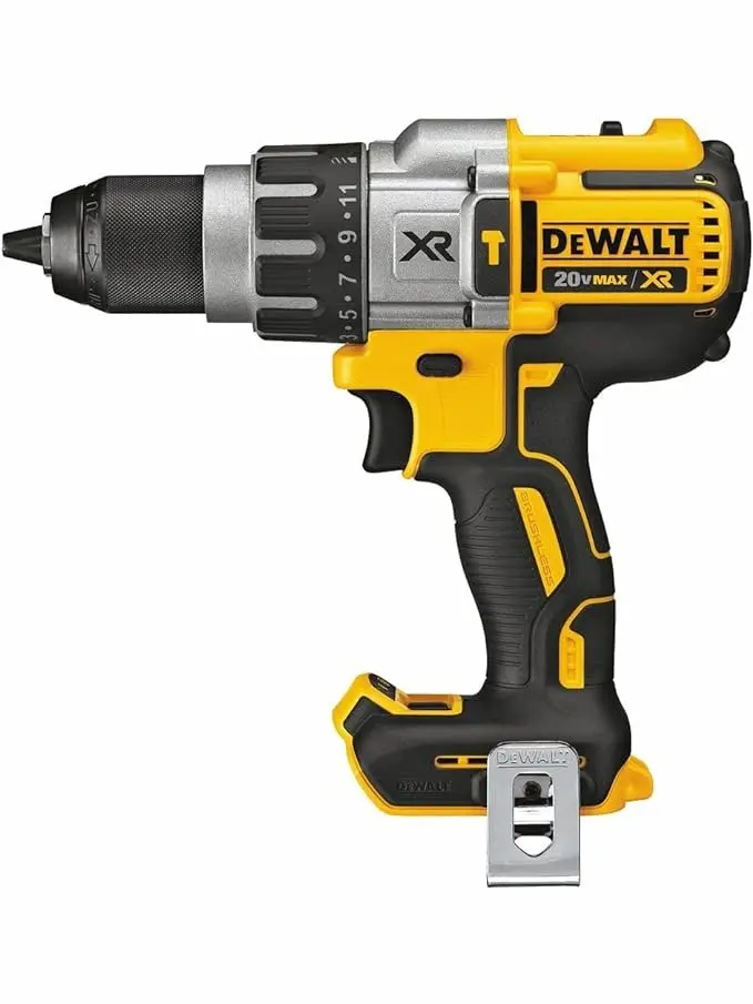 DEWALT 20V MAX XR Hammer Drill, Brushless, 3-Speed, Tool Only (DCD996B), Battery Powered, Yellow/Black