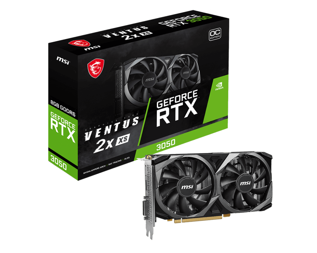 MSI GeForce® RTX 3050 Ventus 2X XS 8G OC