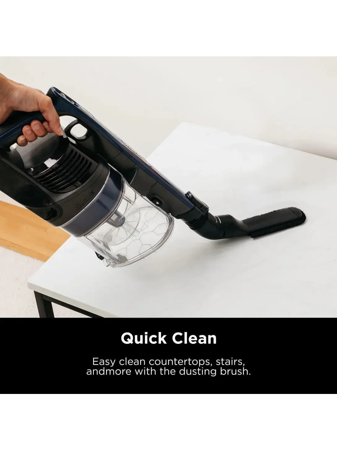 Shark IZ363HT Anti-Allergen Pet Power Cordless Stick Vacuum Self-Cleaning Brushroll, PowerFins, Removable Handheld, Crevice Tool, Dusting Brush, 50min Runtime, Blue